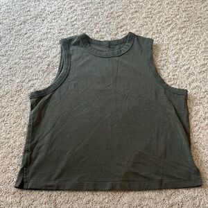 Women's Sleeveless Top in Olive Green